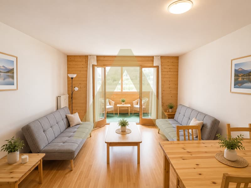 Cosy appartement meublée avec loggia dans un cadre verdoyant (2)