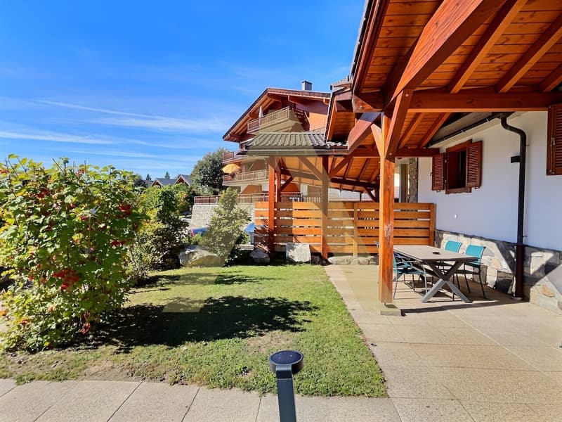 Un petit coin de paradis entre terrasse, jardin et sommets alpins ! (6)