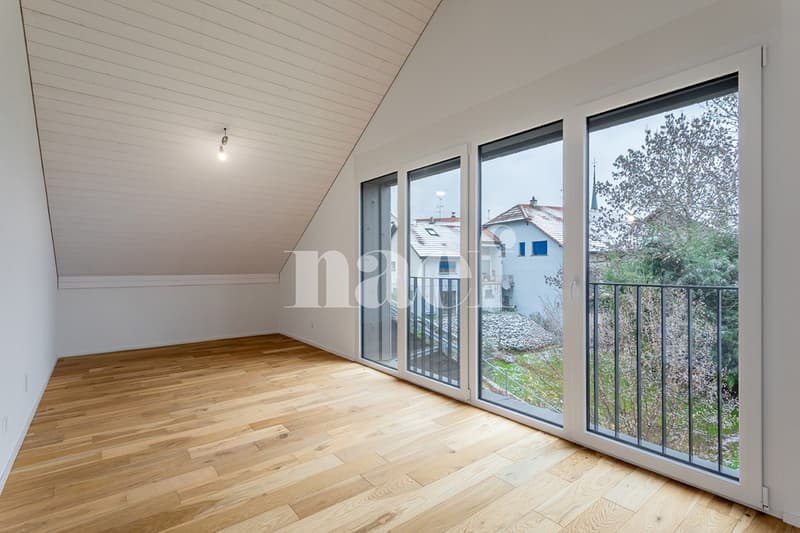 Magnifique 5.5 pièces dans les combles avec loggia à vendre à St-Aubin (4)