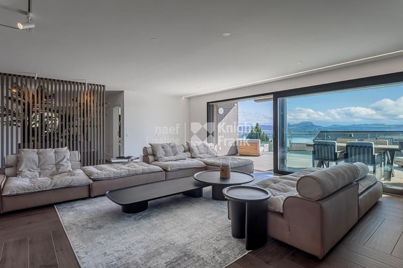 Magnifique appartement attique de 4.5 pièces avec vue imprenable sur le lac de Morat à vendre à Lugnorre (4)