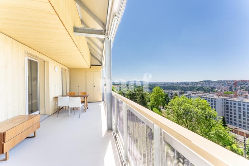 Appartement de 5 pièces au dernier étage avec un dégagement exceptionnel à vendre à Fribourg (9)