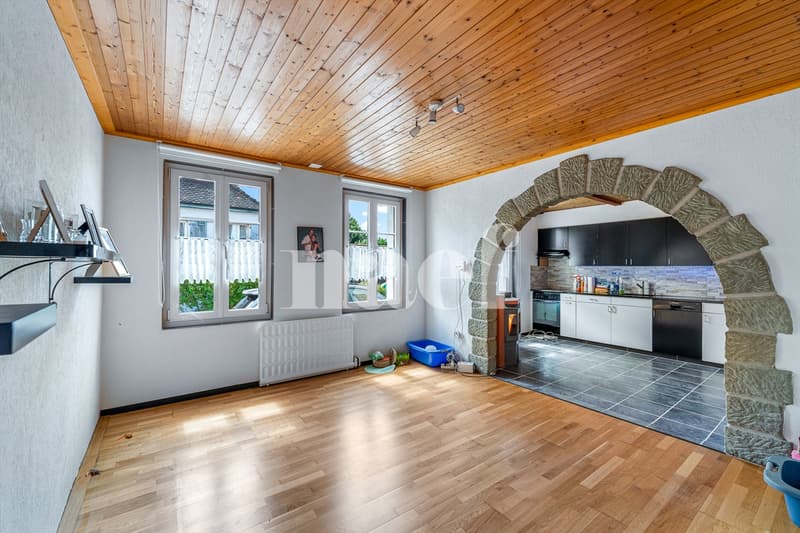 Maison villageoise jumelle de 4.5 pièces avec véranda et jardin à vendre à Granges-Marnand (2)