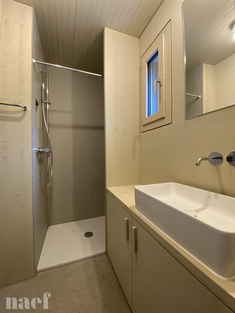 Duplex de 3,5 pièces darchitecte, construit en 2023 selon les principes de lécoresponsabilité et réalisé à 100 % en bois suisse. (3)