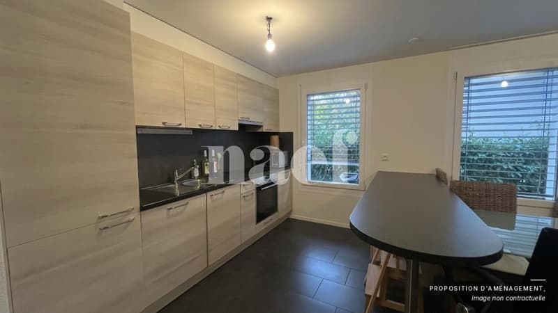 Appartement de 3.5 pièces avec jardin privatif à Belfaux (2)