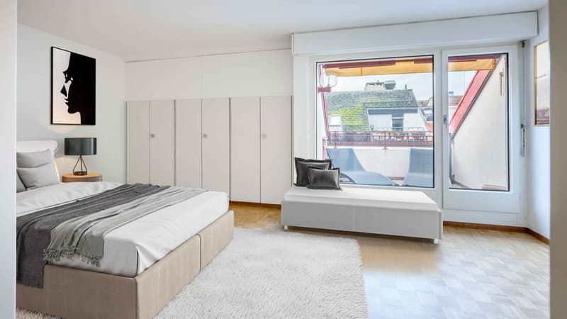 Chambre parentale avec accès au 2ème balcon