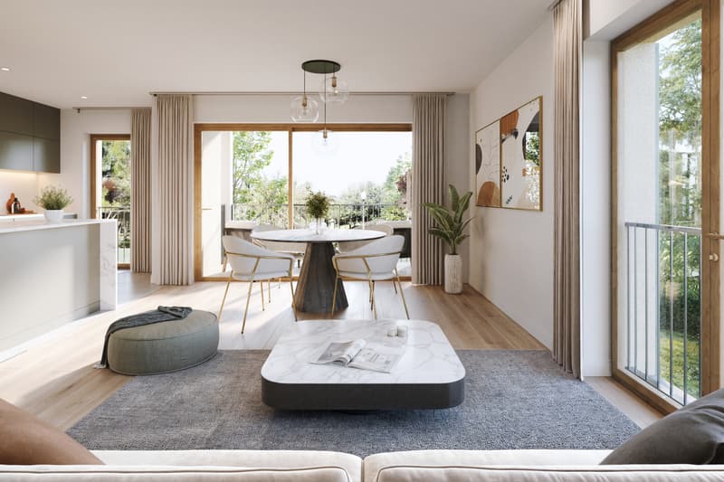 En exclusivité : Appartement de 5.5 pièces avec balcon (2)