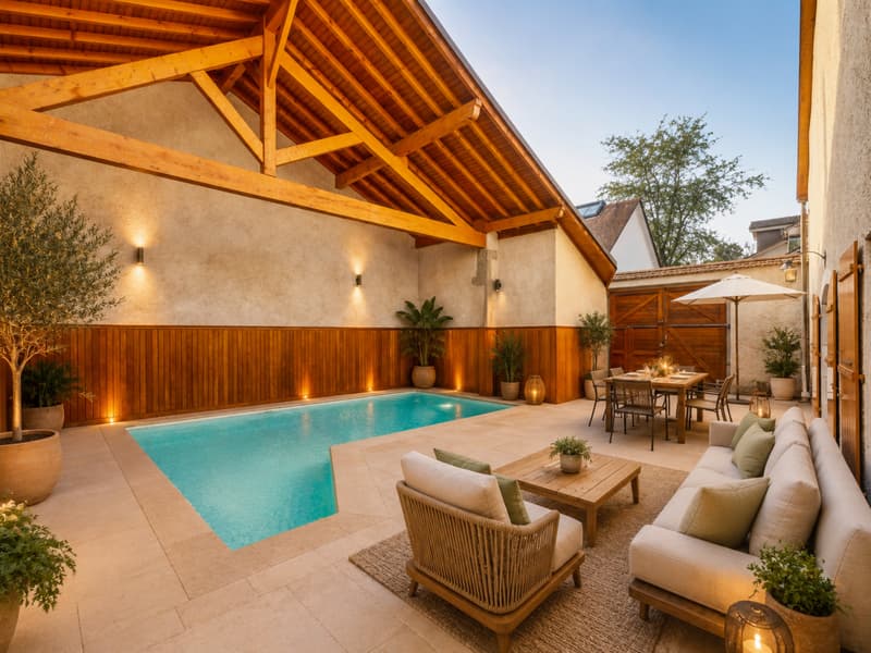 La terrasse et sa piscine (visuel non contractuel)