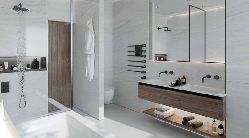 Salle de bains et douche
