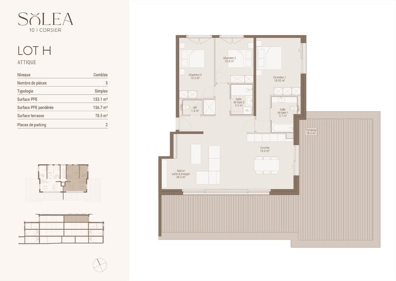 5 pièces en attique avec terrasse de 78 m² (8)
