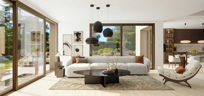 Villas neuves THPE avec jardin et prestations haut de gamme ? Pregny-Chambésy (2)