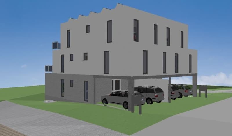 Baulandparzelle mit bewilligtem Doppeleinfamilienhaus Projekt (6)