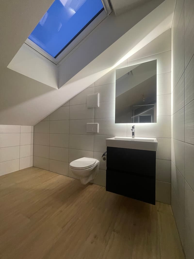 TOP MODERNE 2.5 ZIMMER DACHWOHNUNGEN IM RUHIGEN WOHNQUARTIER ZU VERMIETEN (9)
