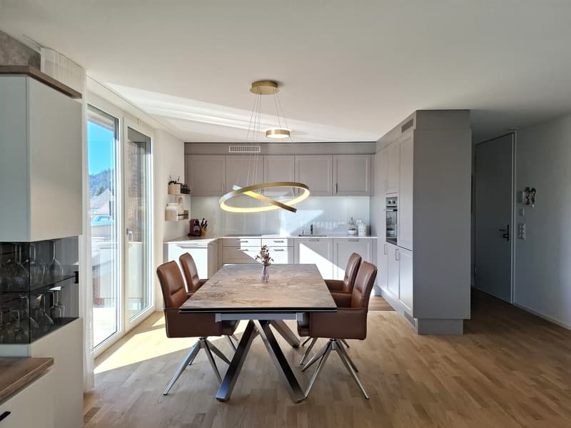 Küche und Essbereich