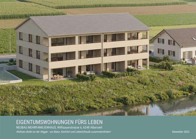 Neubau mit Eigentumswohnungen fürs Leben