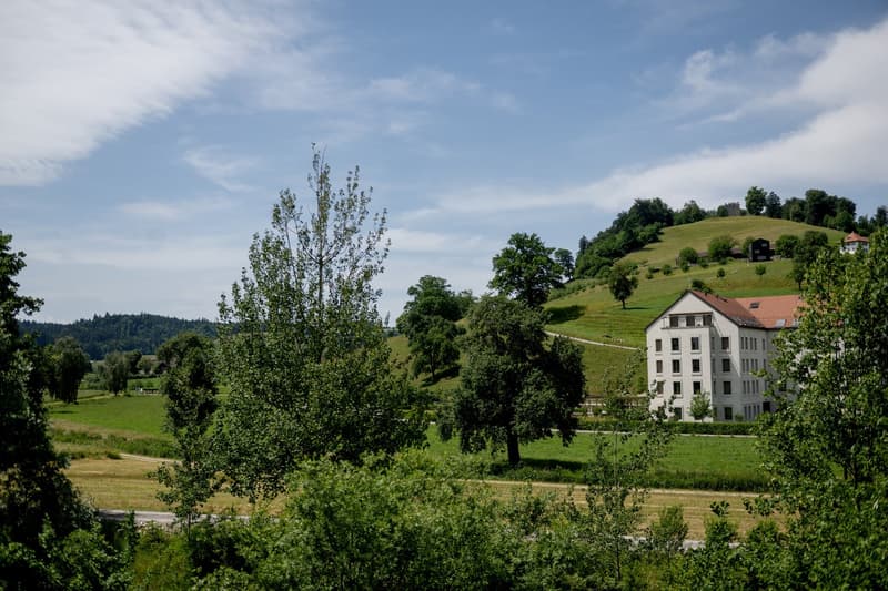 Aussicht auf das Aparthotel Luzern West