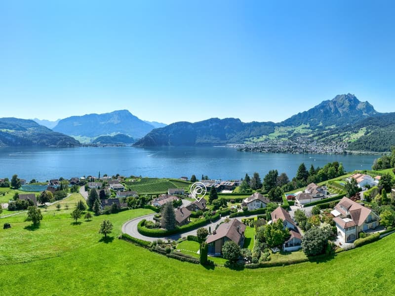 Panoramavilla in Kastanienbaum: Exklusiver Ausbau, Seeblick, Pool & Pr (6)