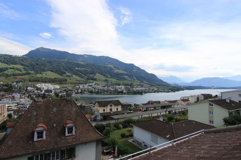 Aussicht aus dem Dachgeschoss