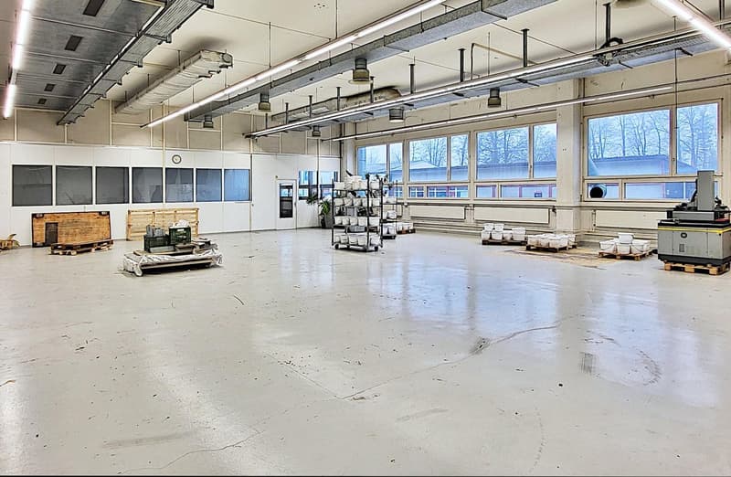 "Lagerhalle im EG - gut 4.6 m Deckenhöhe und 1'000 kg Bodenlast - 1'441 m2 in Hombrechtikon" (2)