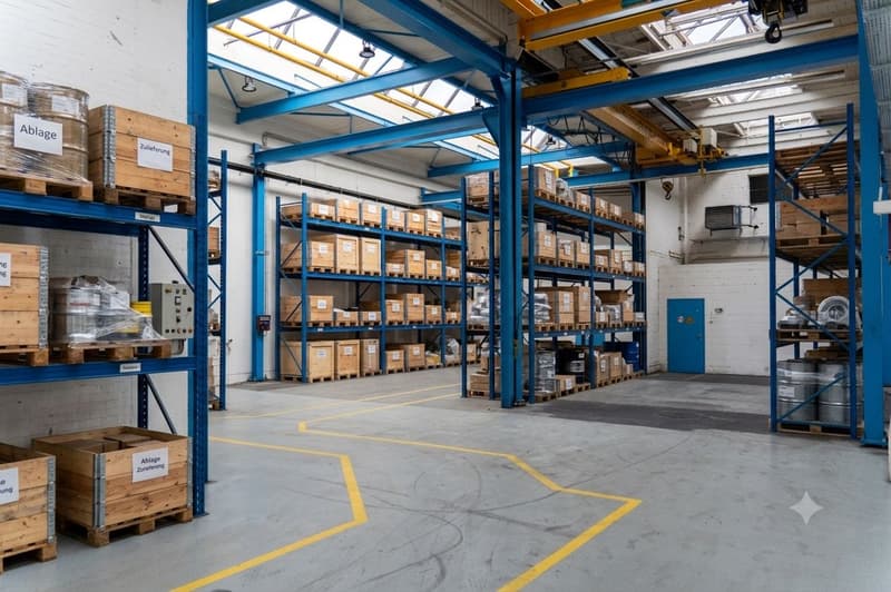 Hohe Lager-/Gewerbehalle mit ebenerdigem Zugang - 550 m² (3)