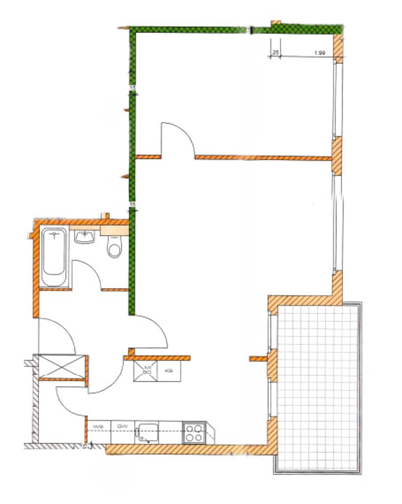 Attraktive 2.5-Zimmerwohnung mit Balkon (10)
