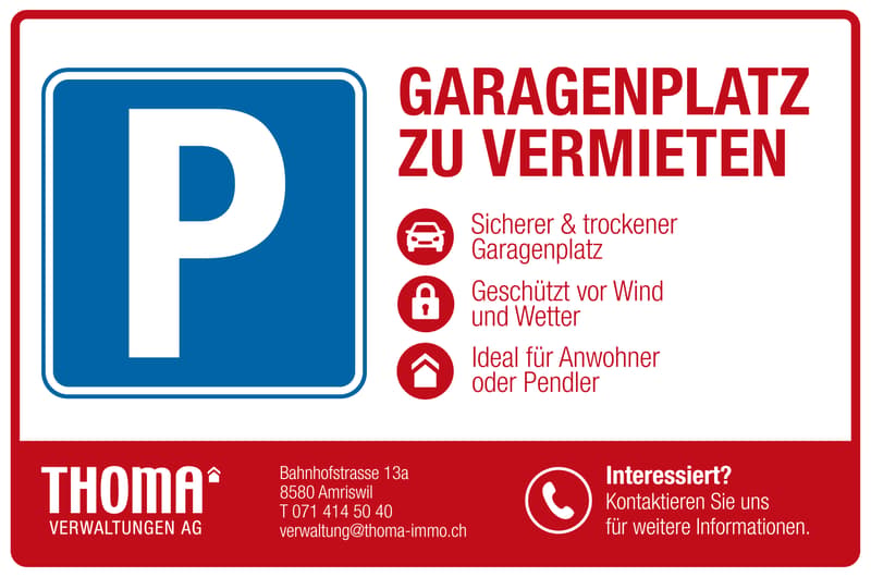Tiefgaragenplätze oder Abstellplätze zu vermieten (6)