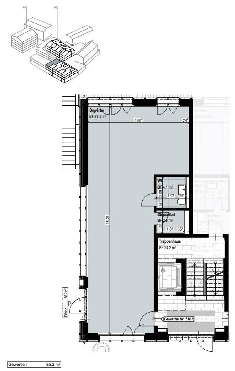 Primo affitto - Spazi commerciali attraenti tra 85 e 126 m2 (9)