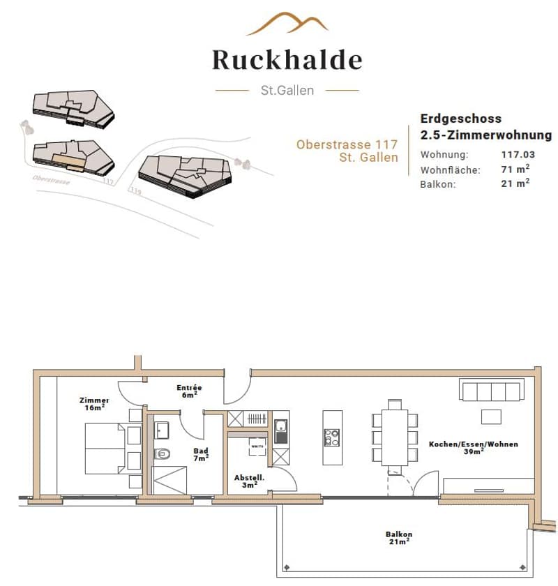 2.5 Zimmerwohnung in St. Gallen (10)