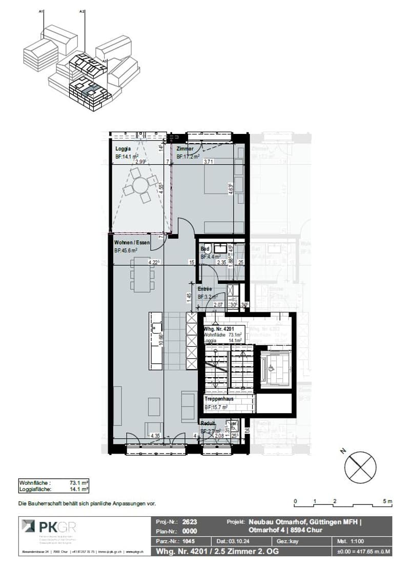 Moderne 2.5-Zimmer-Wohnung in Güttingen (13)