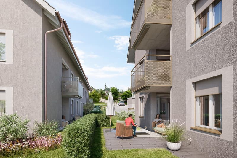 2.5-Zimmer-Wohnung Modernes Smart-Home im Grünen mit Gratis-Internet inklusive! (2)