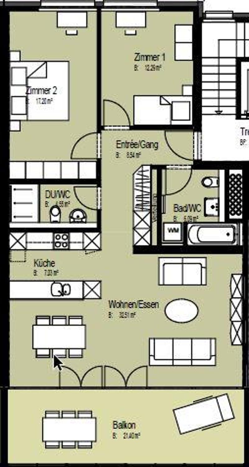 Moderne 3.5-Zimmer-Erdgeschosswohnung mit grosszügigem Sitzplatz (11)
