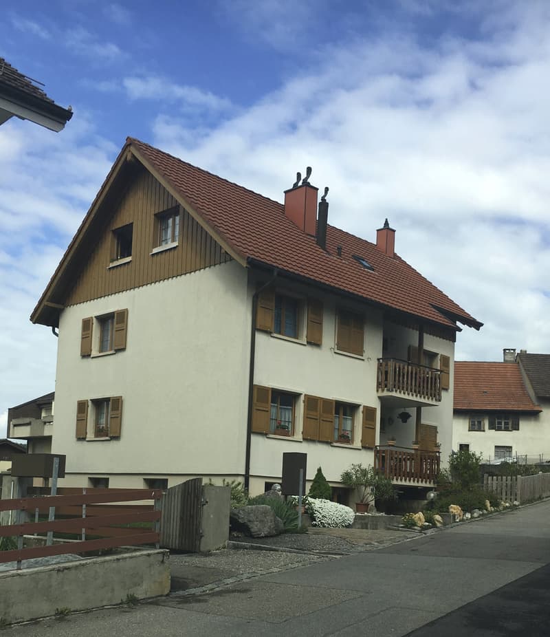 grosse 2 1/2 Dachwohnung in kl. MFH im Zentrum von Büsserach (1)