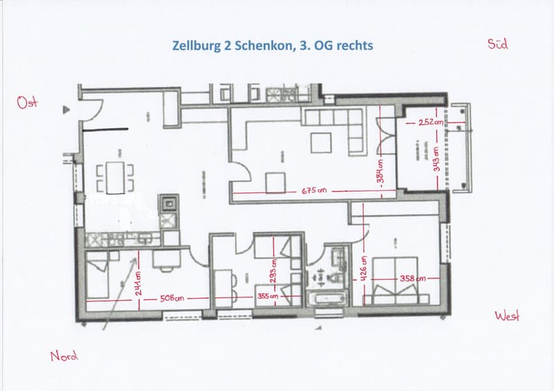 5.5 Zimmerwohnung 3. OG in Schenkon sucht Nachmieter (5)