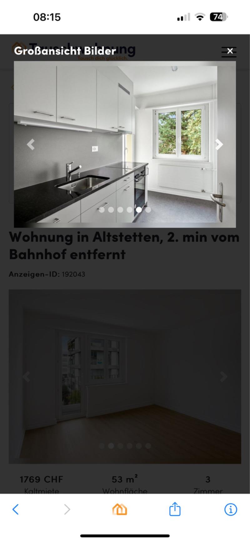 Wohnungstausch - 1. Zimmer Wohnung in Altstetten (1)