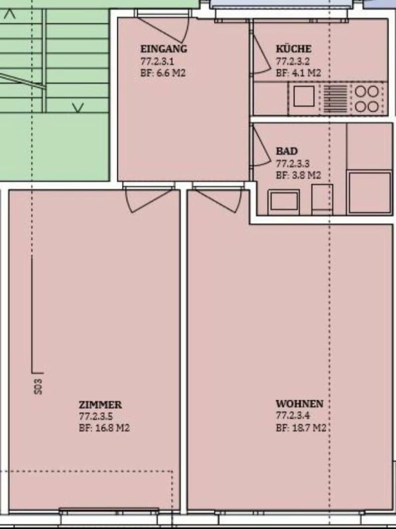 helle 3 Zimmer Wohnung (5)