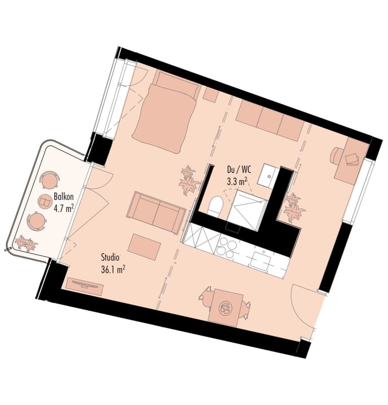 Moderne 2.5 Zimmerwohnung mit praktischem Grundriss (4)