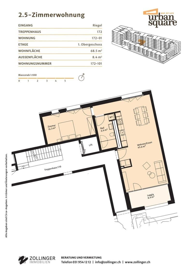 1.5 Zimmer-Wohnung in Bern mieten (4)
