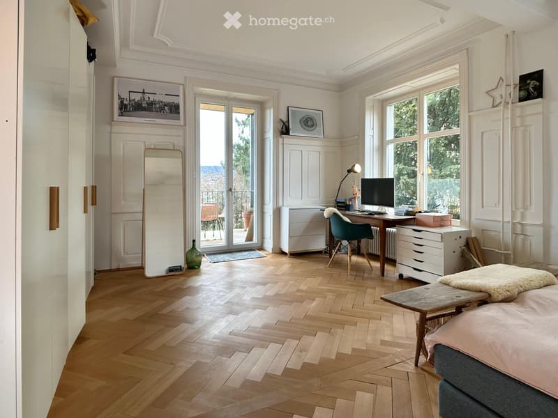 Befristet, möbliert: Grosszügige 4.5-Zimmer-Altbauwohnung (7)