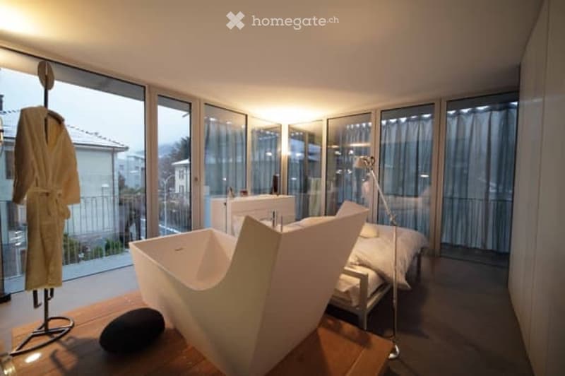 Loft elegante vista Castelli Bellinzona (5)
