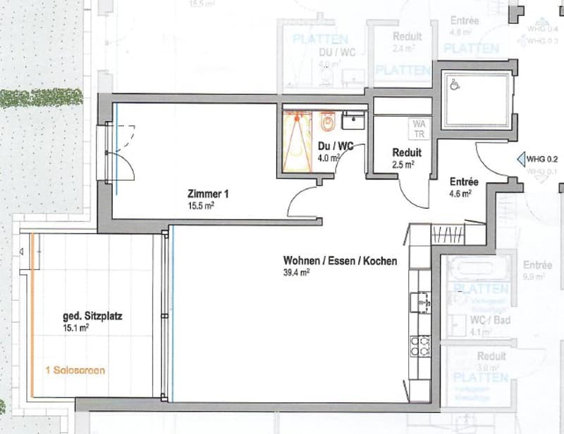 Erstvermietung 2.5Zimmer Wohnung in Rafz, Tierloch, CHF 1950