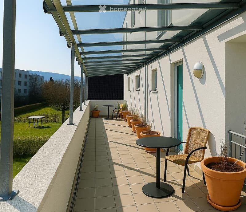 Maisonette dans un emplacement central du village (5,5) avec place de parking souterrain (3)