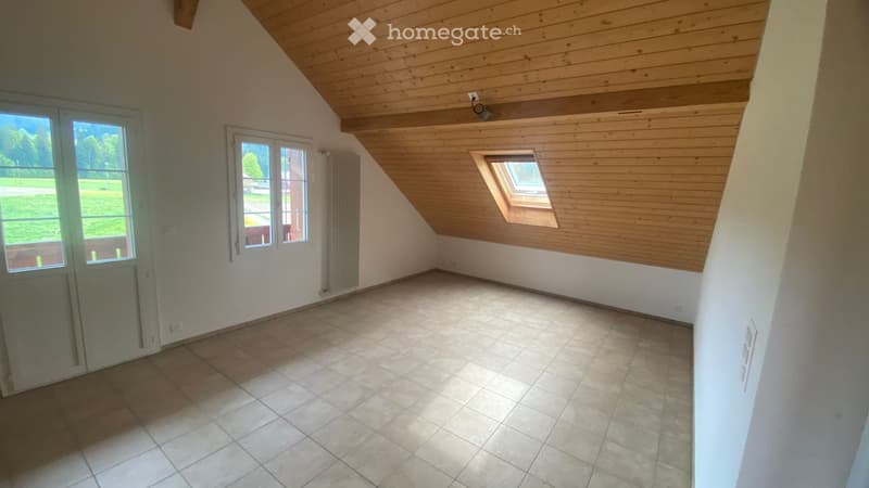 Dachwohnung an der Emme, nähe Bahnhof und Erholung (2)
