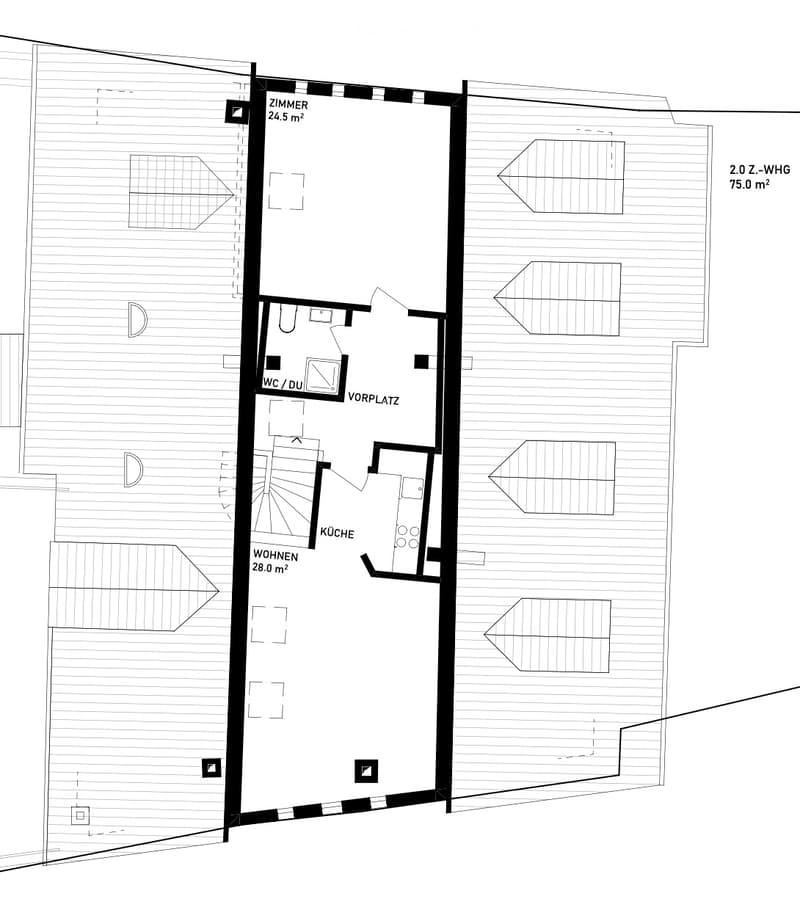 Charmante 2.0-Zimmer-Dachwohnung im Dorfkern von Frenkendorf (5)