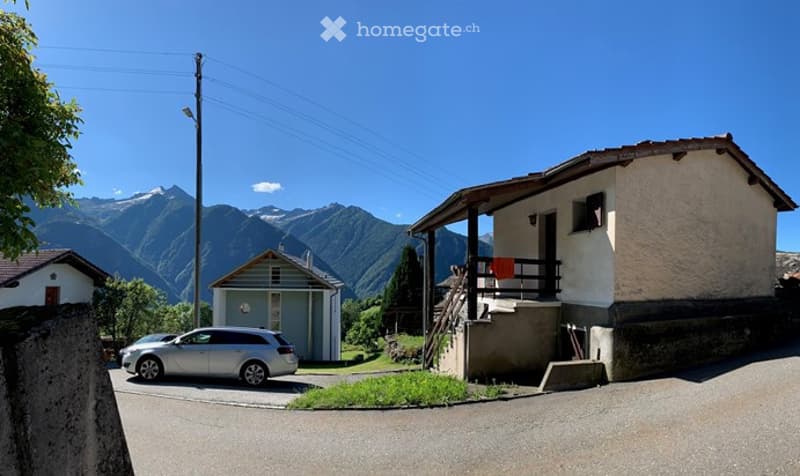 (Ferien-) Haus und Stall/Rustico in Sta. Maria im Calancatal (2)