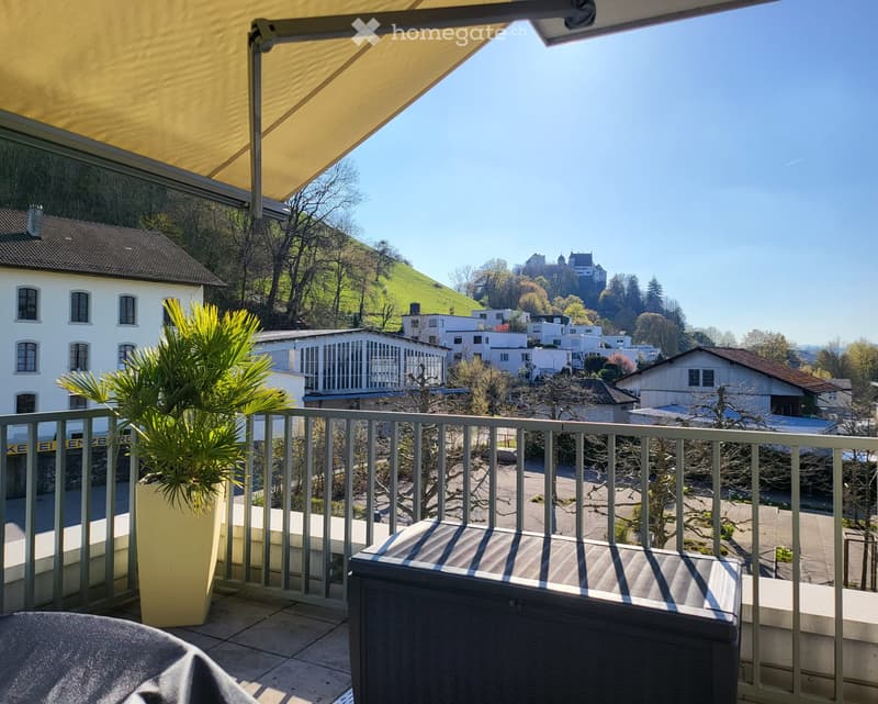 Exclusive 4.5 Attika Whg. mit Sicht auf Schloss Lenzburg (1)