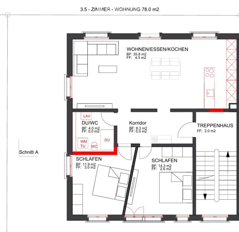 3.5-Zimmer-Wohnung in Arbon - frisch renoviert und seenah (3)