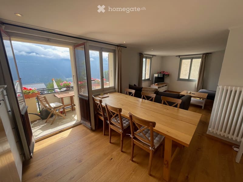Sunny apartment with wide view in Ausserberg, Wallis (2)