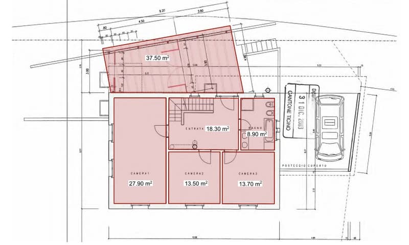 Casa tre piani con stile scandinavo e criteri di bioedilizia (3)