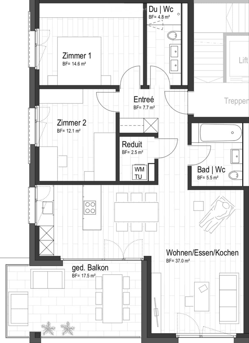 3.5 Zi Neubauwohnung mit Aussicht - Turbenthal (5)