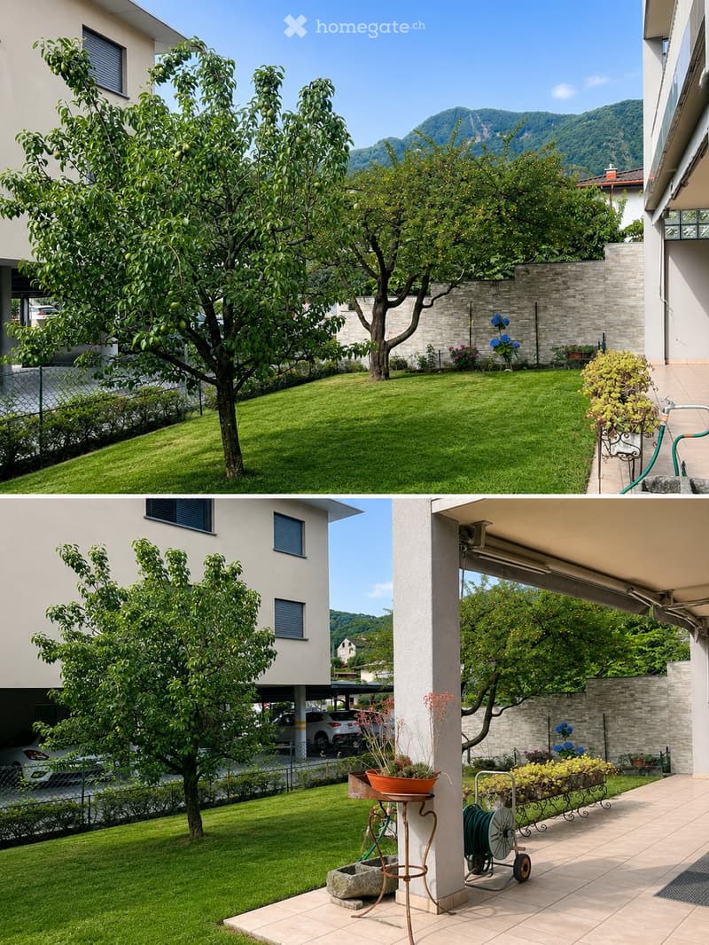 LOSONE CASA UNIFAMILIARE CON GIARDINO, CAMINO E 4 POSTEGGI (5)