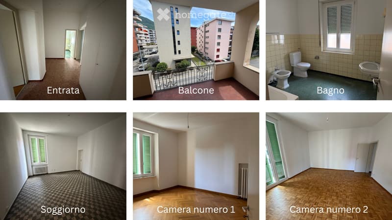 Ampio 3.5 locali con cucina separata e balcone (1)